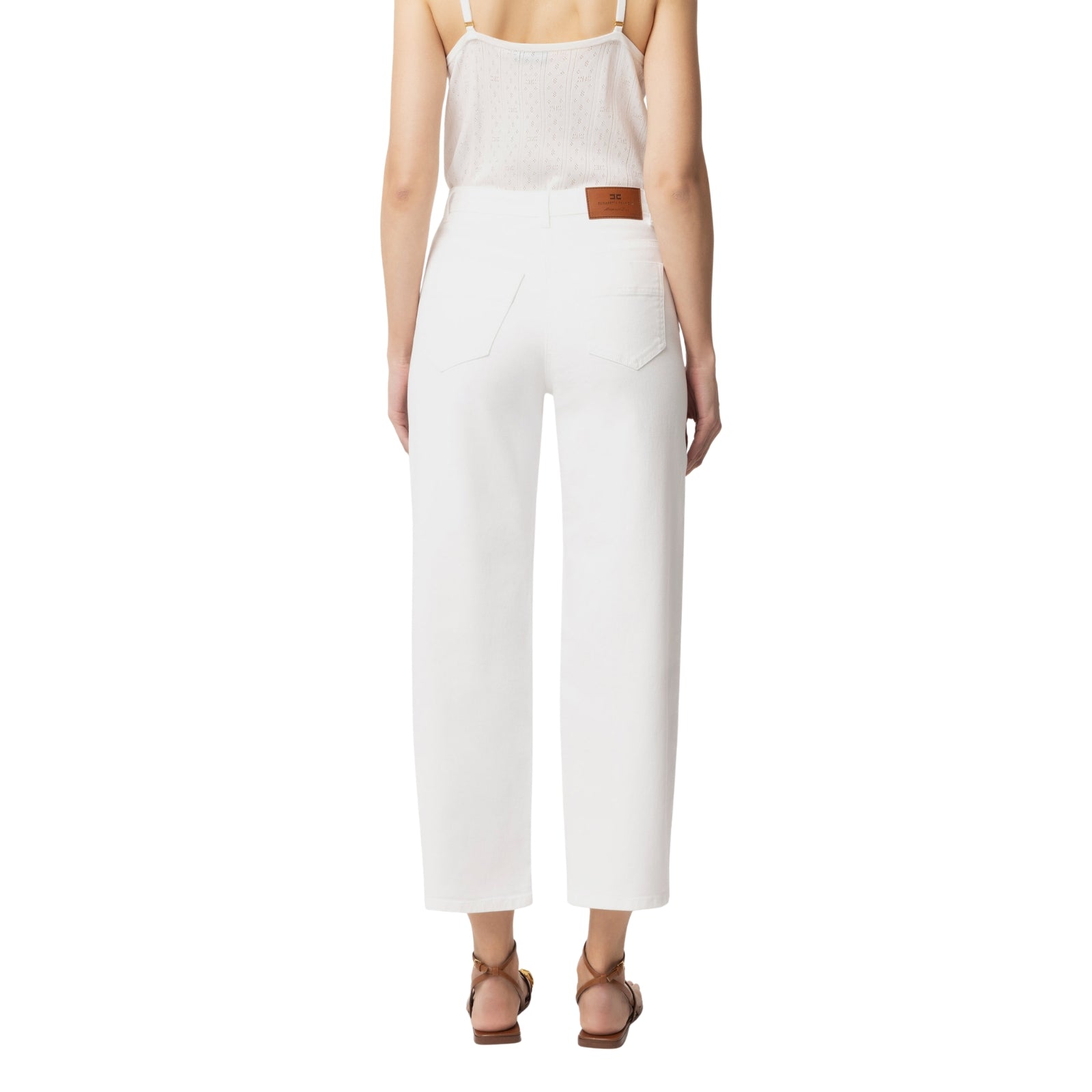 Pantaloni cinque tasche in cotone - AVORIO