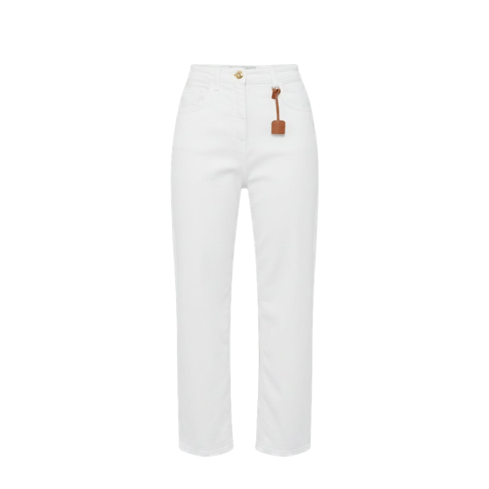 Pantaloni cinque tasche in cotone - AVORIO