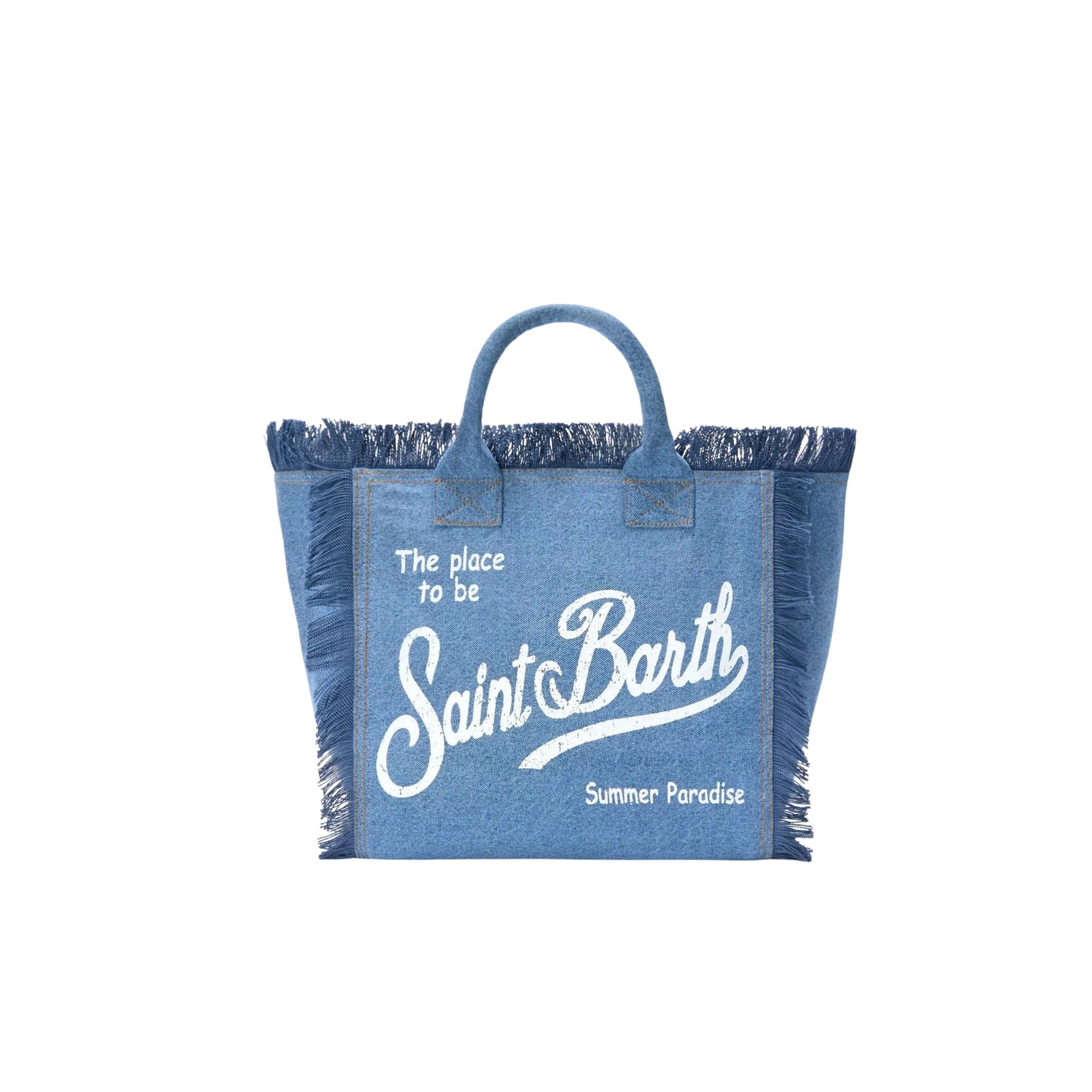 Borsa a spalla Vanity in canvas di cotone - DENIM
