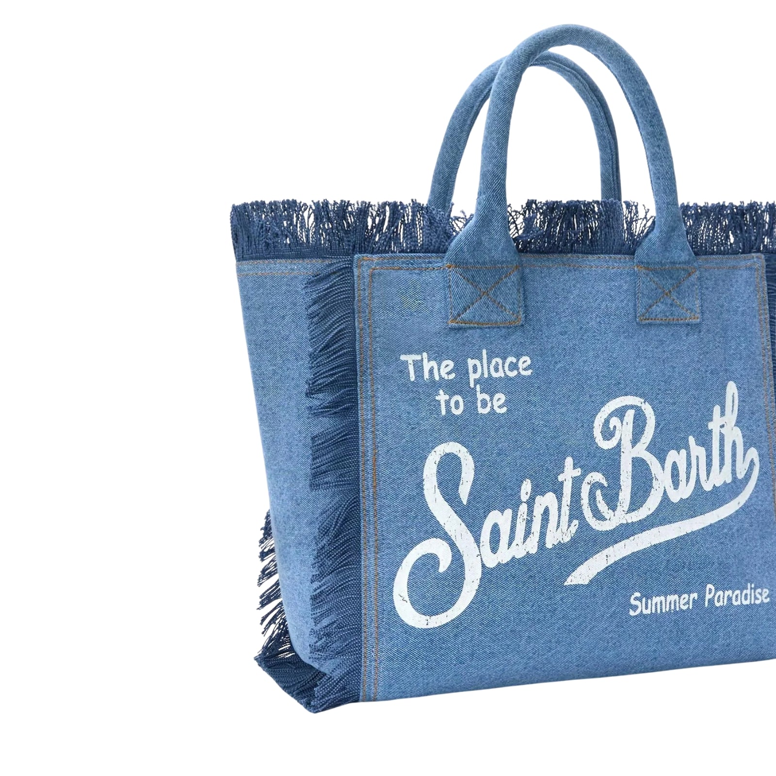 Borsa a spalla Vanity in canvas di cotone - DENIM