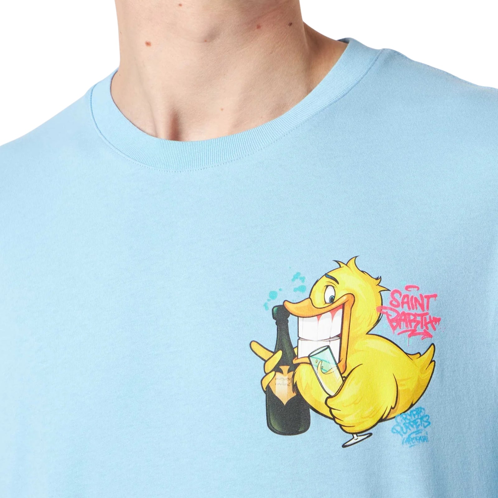 T-shirt Portofino cotone Crypto ducky champ azzurro | Special Edition