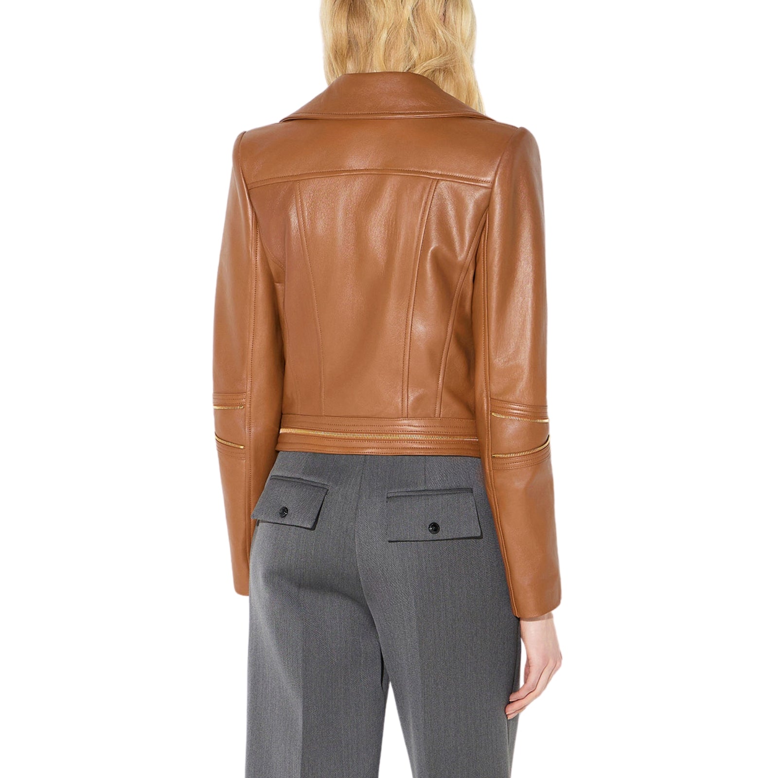 Giacca biker in pelle