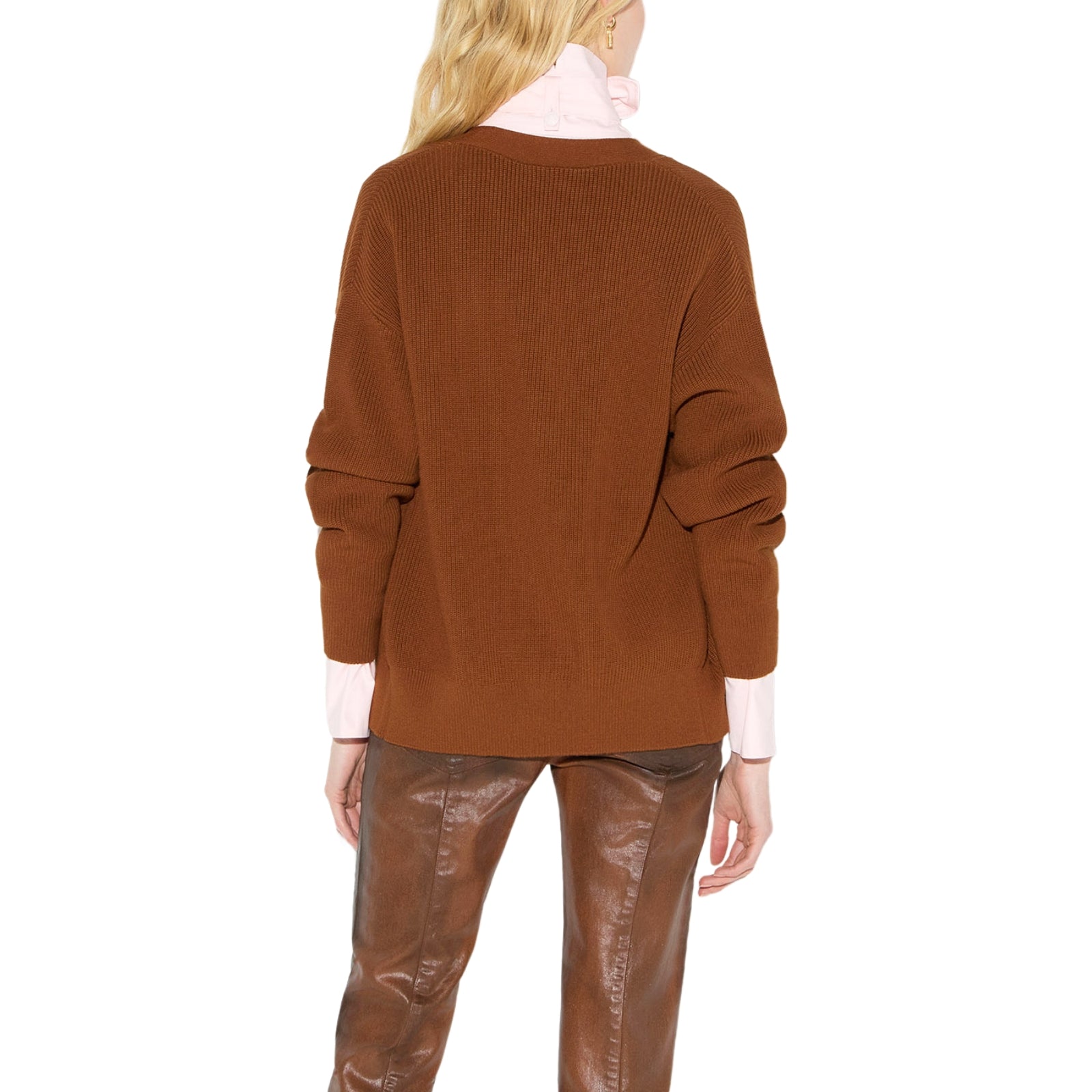 Cardigan in maglia con bottoni gioiello - SIGARO