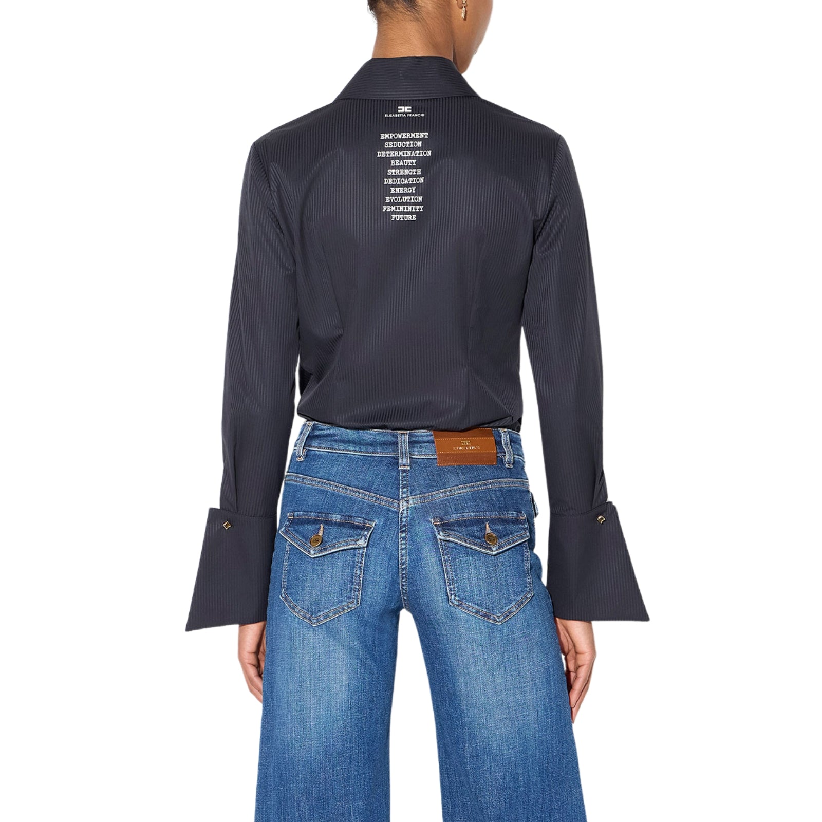 Camicia in cotone a righe