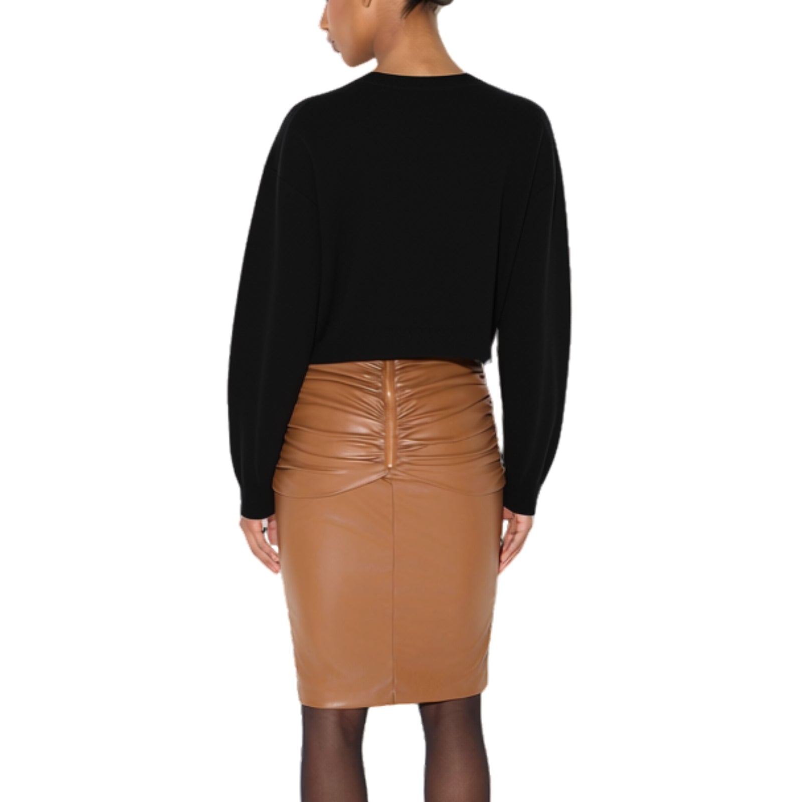 Cardigan in lana e cashmere - NERO