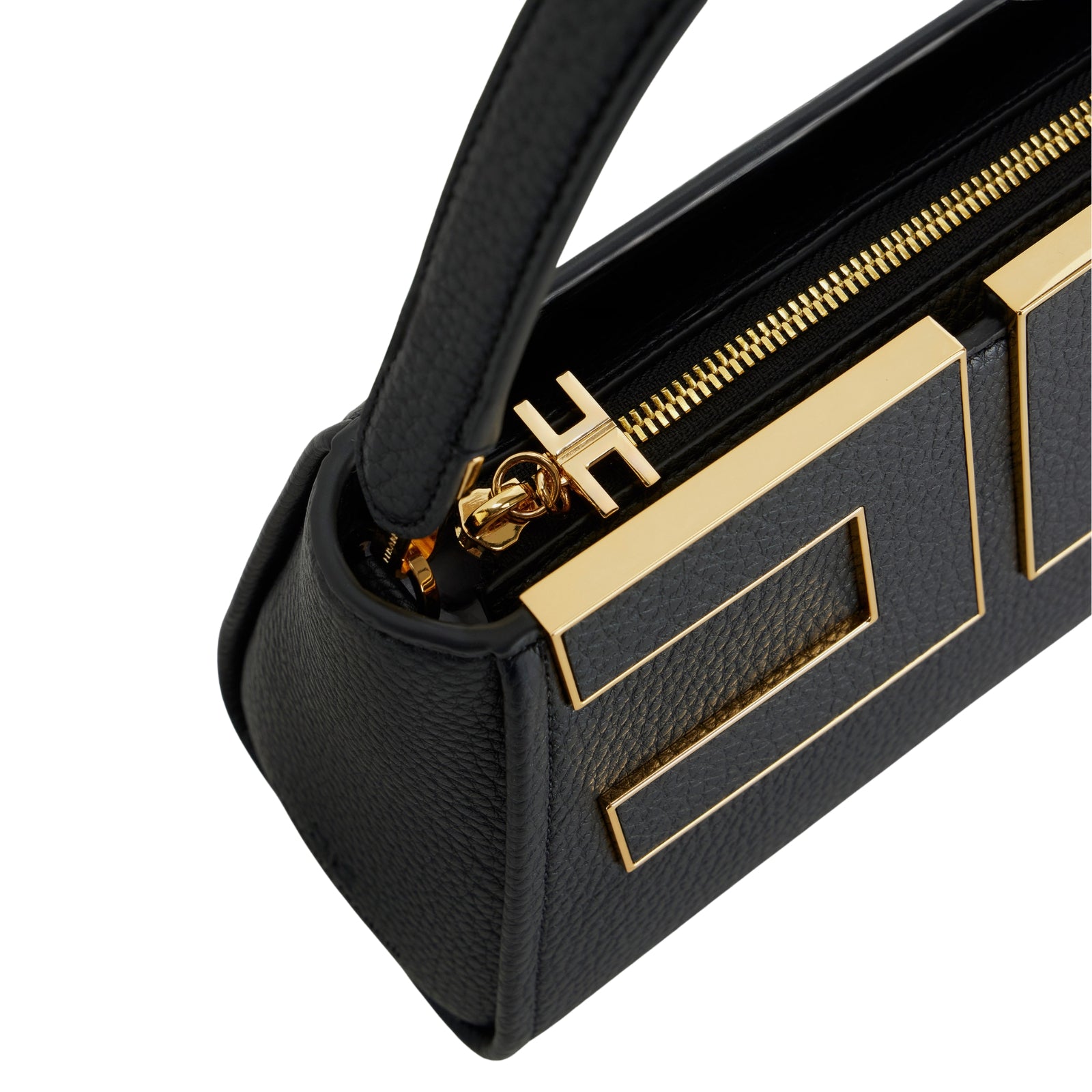 Borsa a mano con logo - NERO