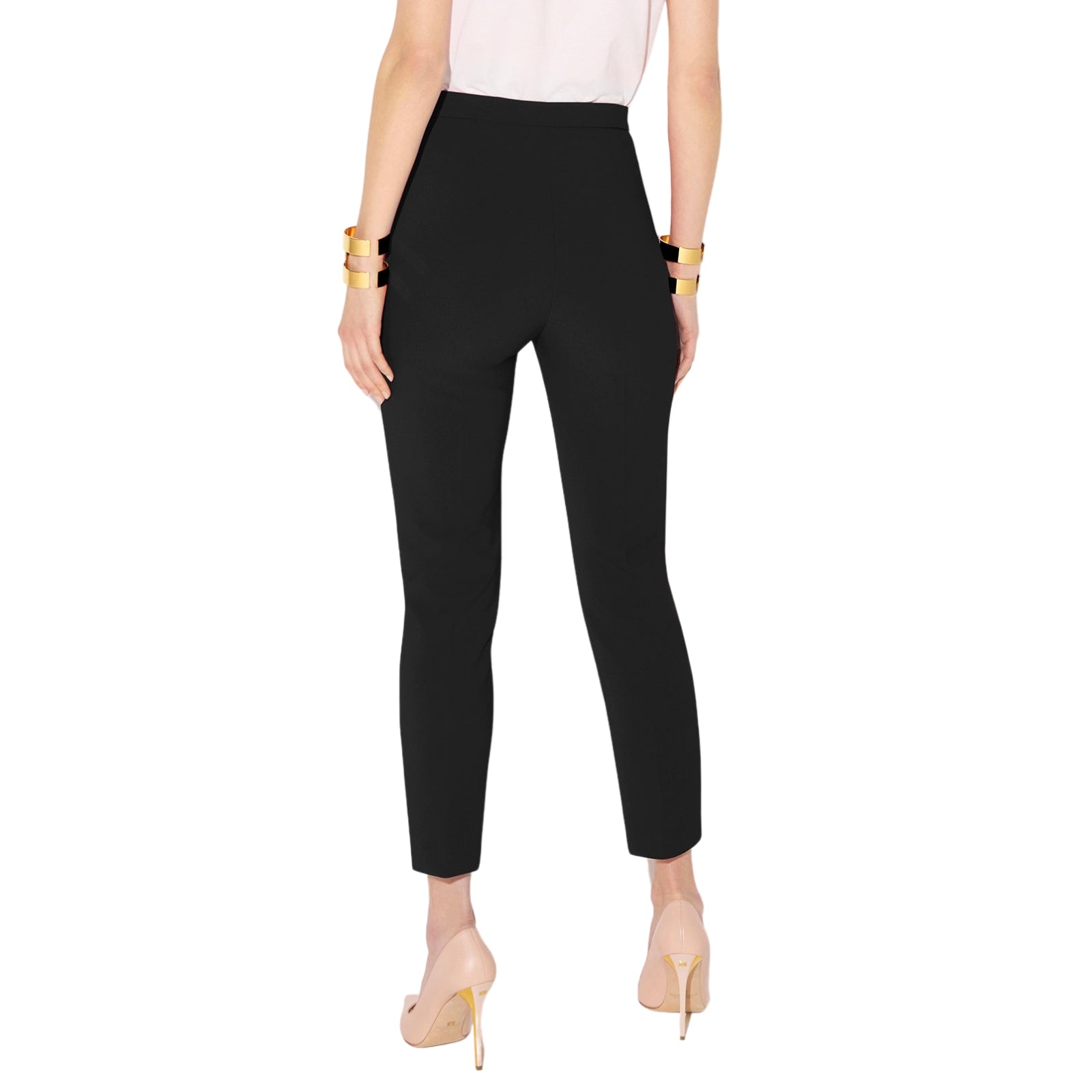 Pantaloni in doppio crêpe stretch