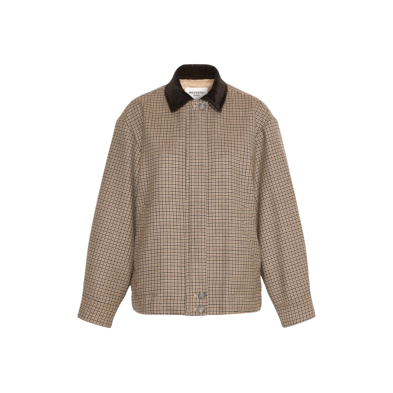Giacca bomber in lana Pied de Poule