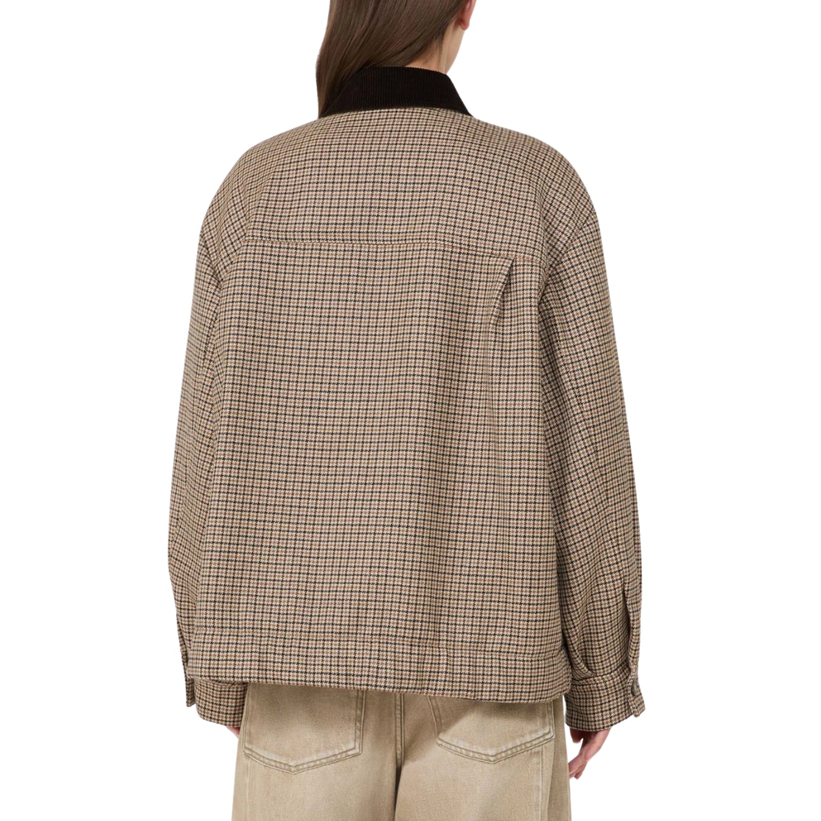 Giacca bomber in lana Pied de Poule