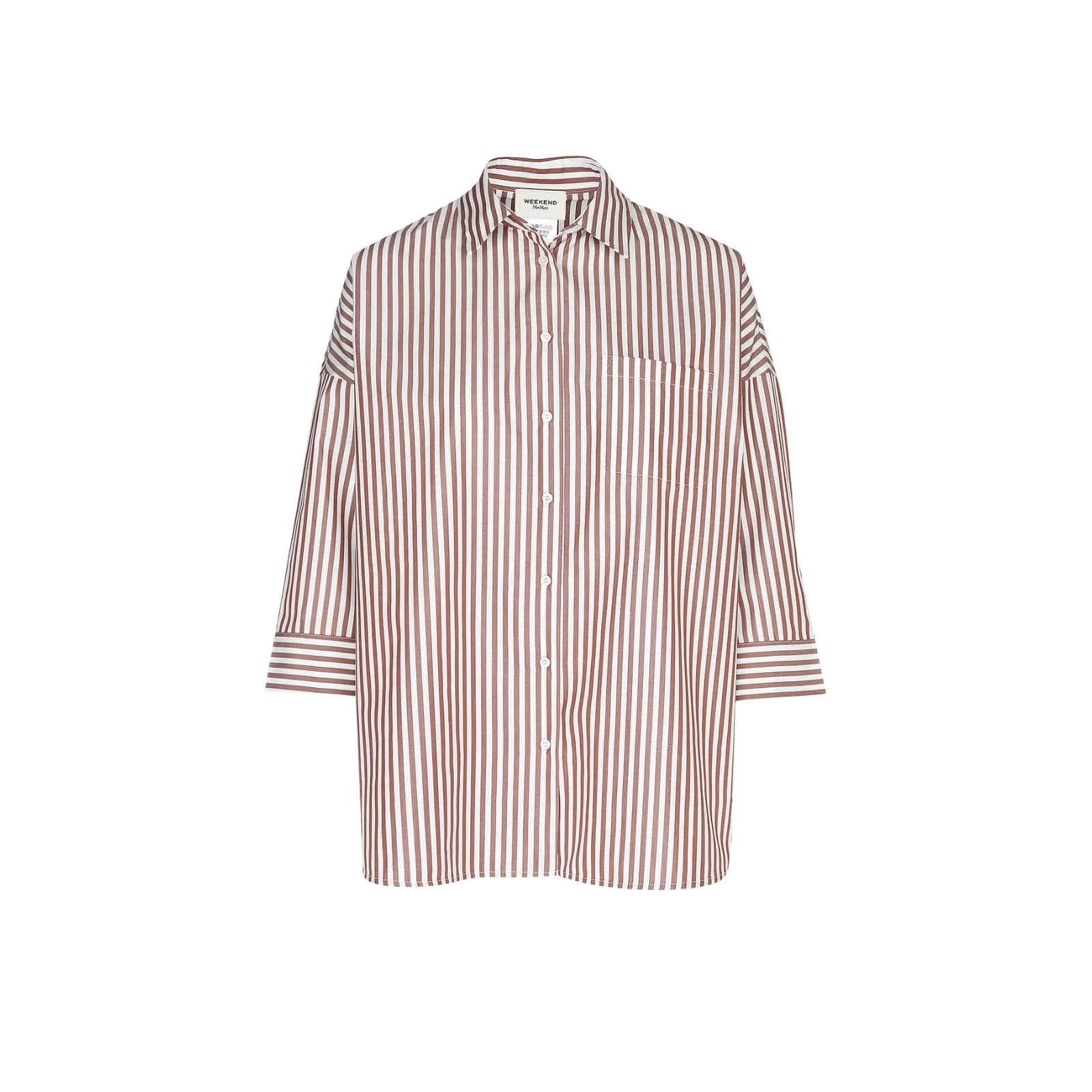 Camicia boxy in popeline di cotone