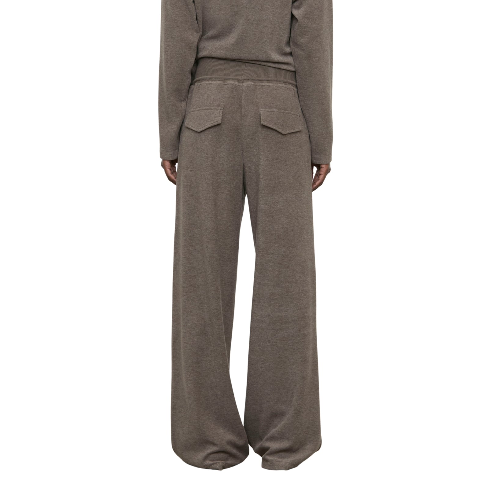Pantaloni Palazzo in Jersey Melange