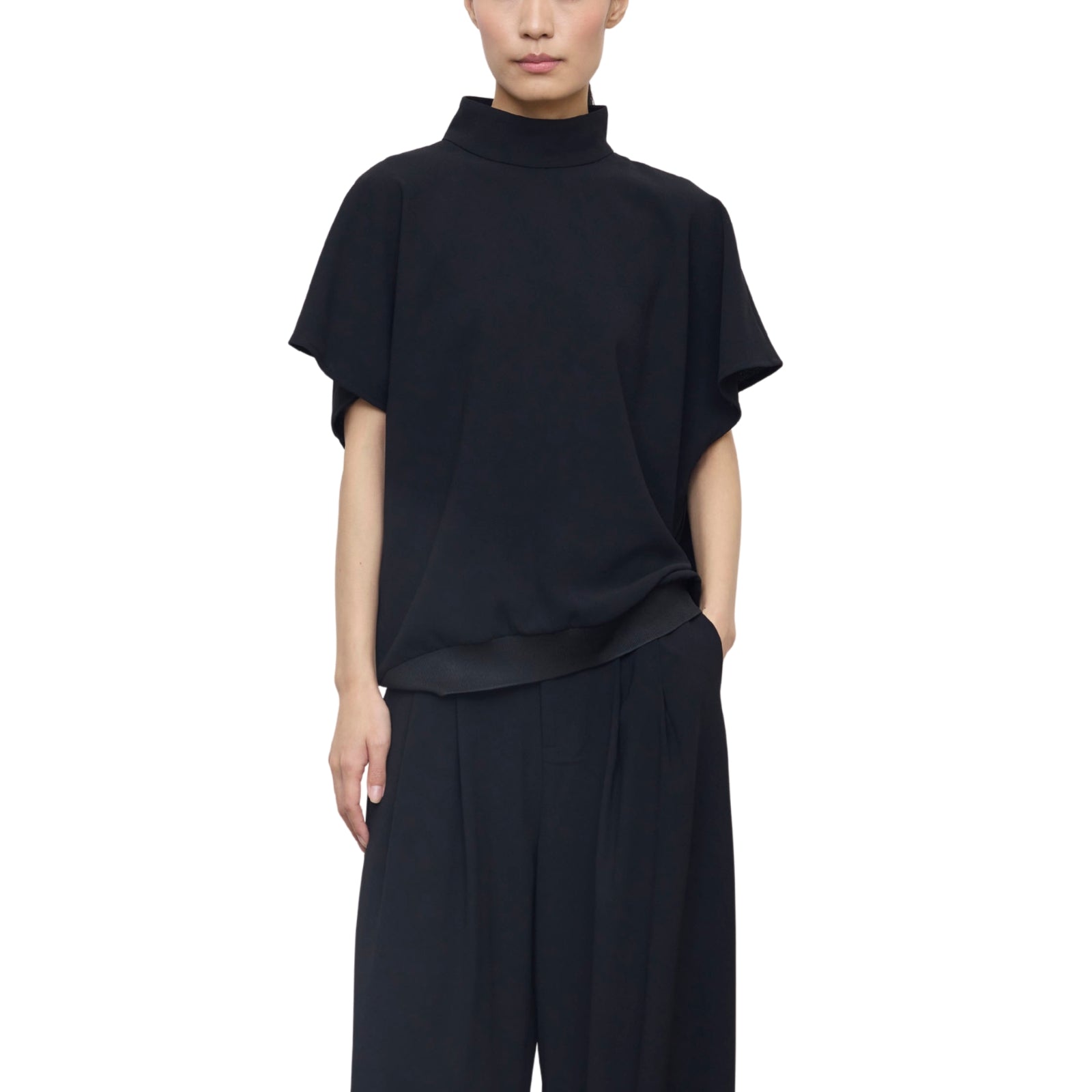 Blusa Drappeggiata con Schiena Scoperta
