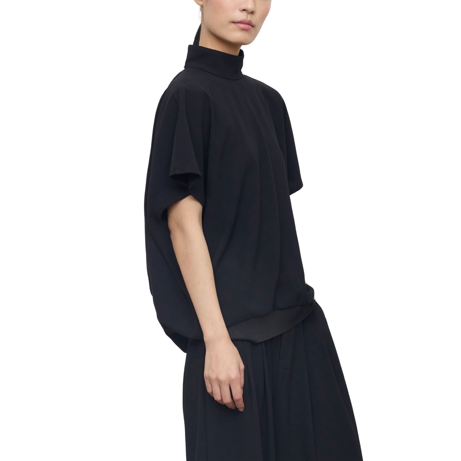 Blusa Drappeggiata con Schiena Scoperta