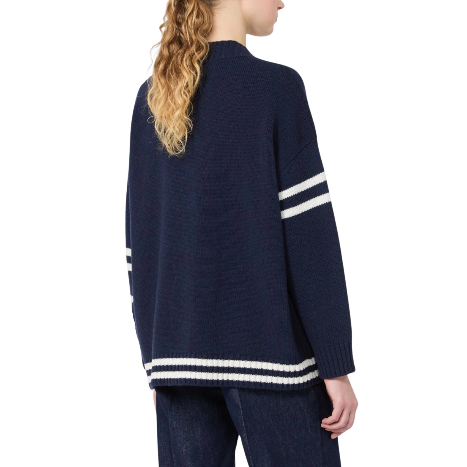 Cardigan in lana jacquard