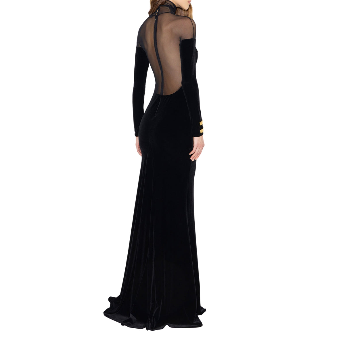 Abito Red Carpet in velluto e tulle