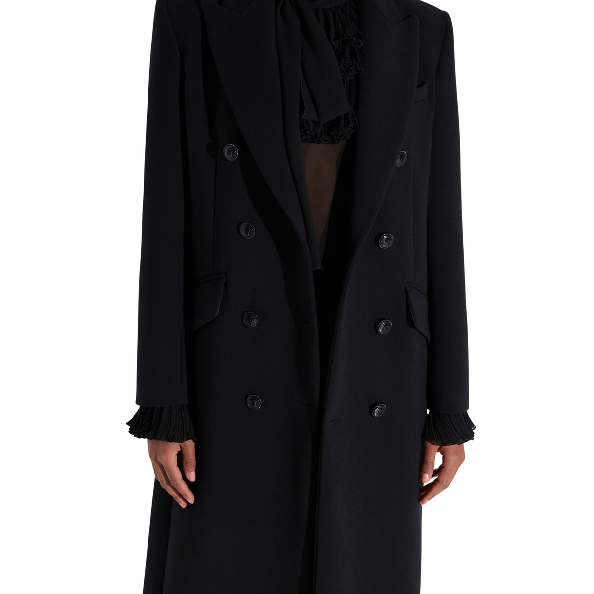 Cappotto in doppio crêpe