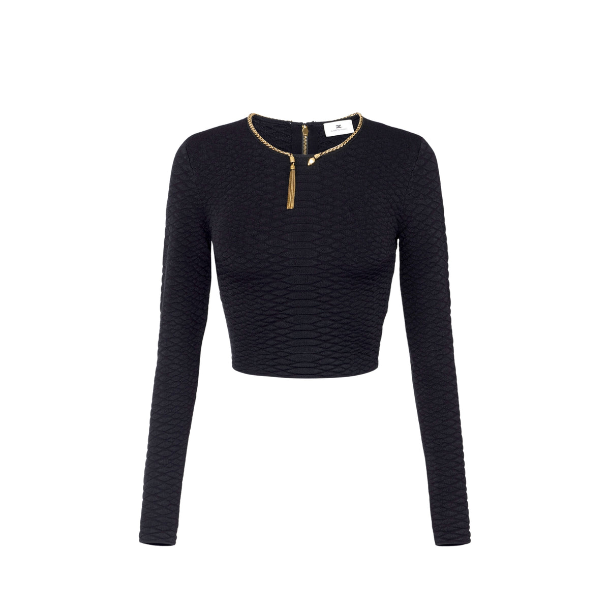 Top in maglia a trama snake