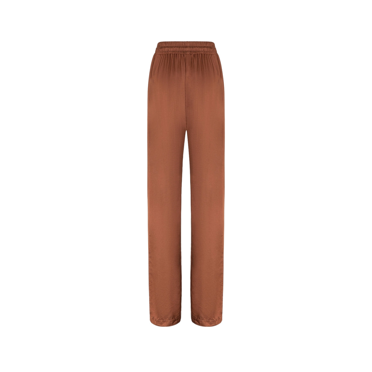 Pantalone palazzo in raso - Moka