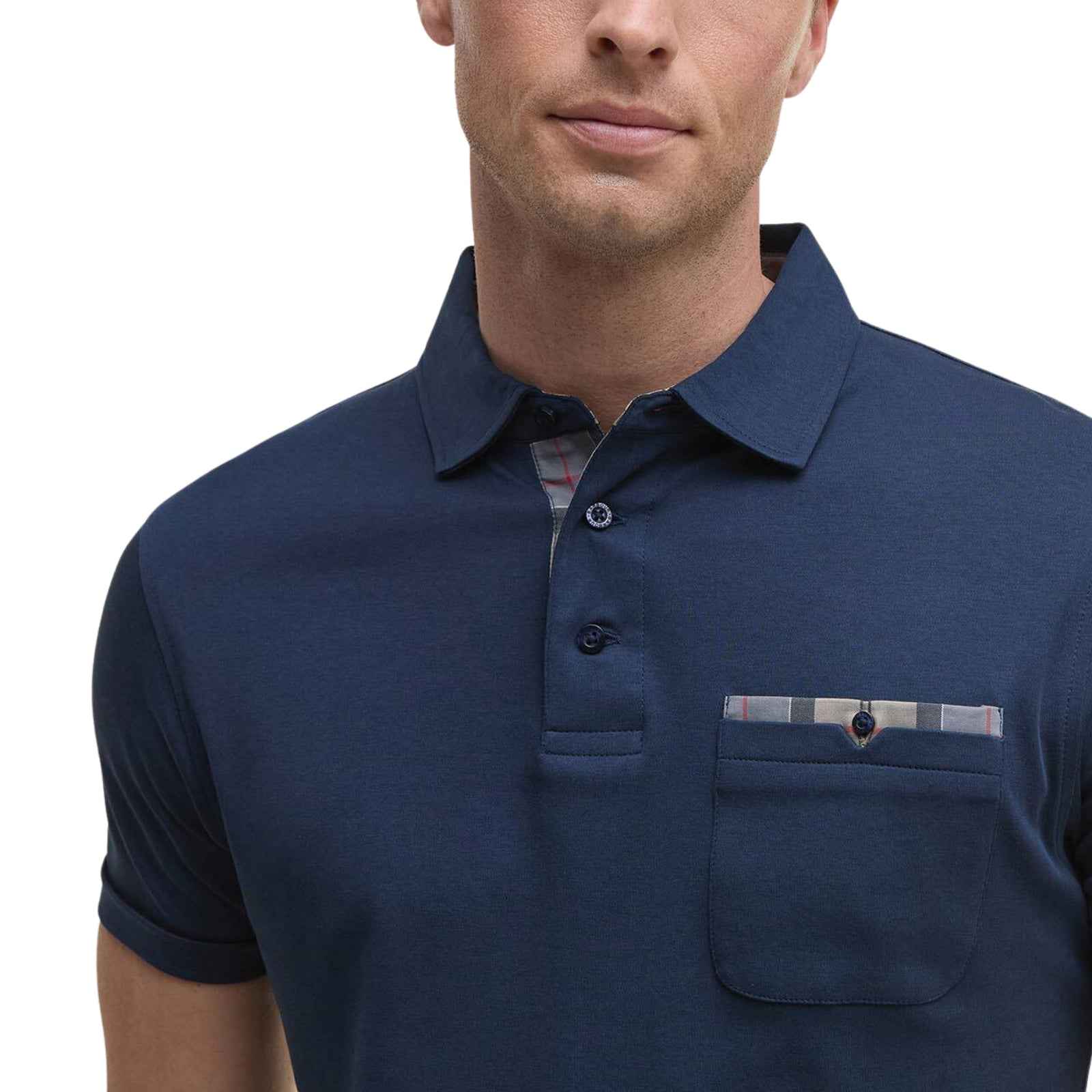 Polo Corpatch a maniche corte - BLU
