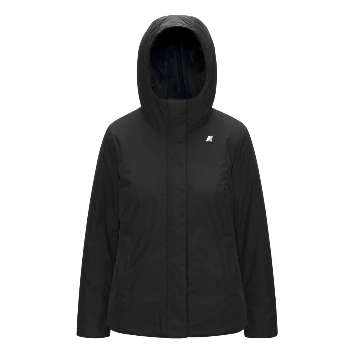 Giacca Lil corta slim in tessuto morbido - Nero