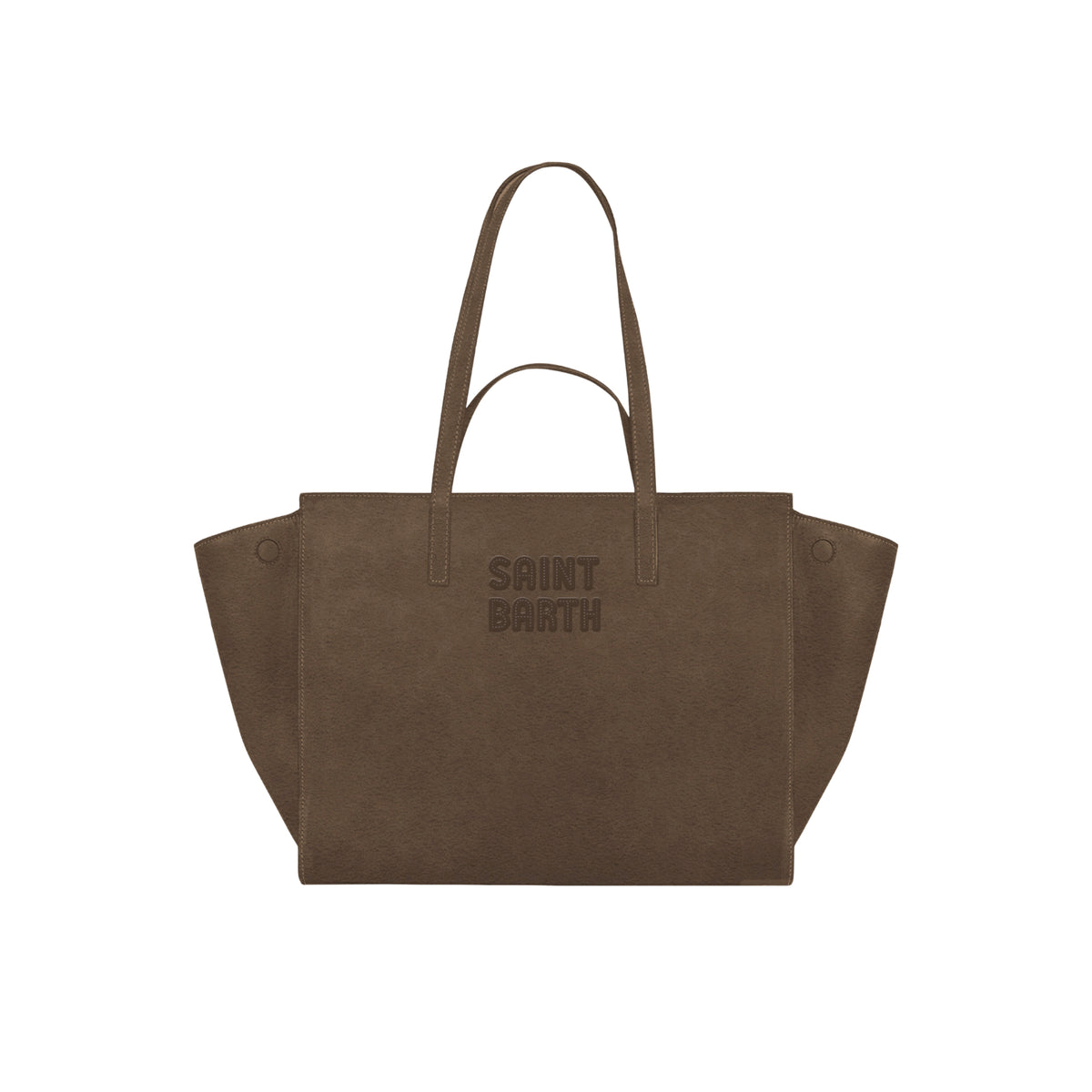 Borsa Large Jour in camoscio con ricamo logo
