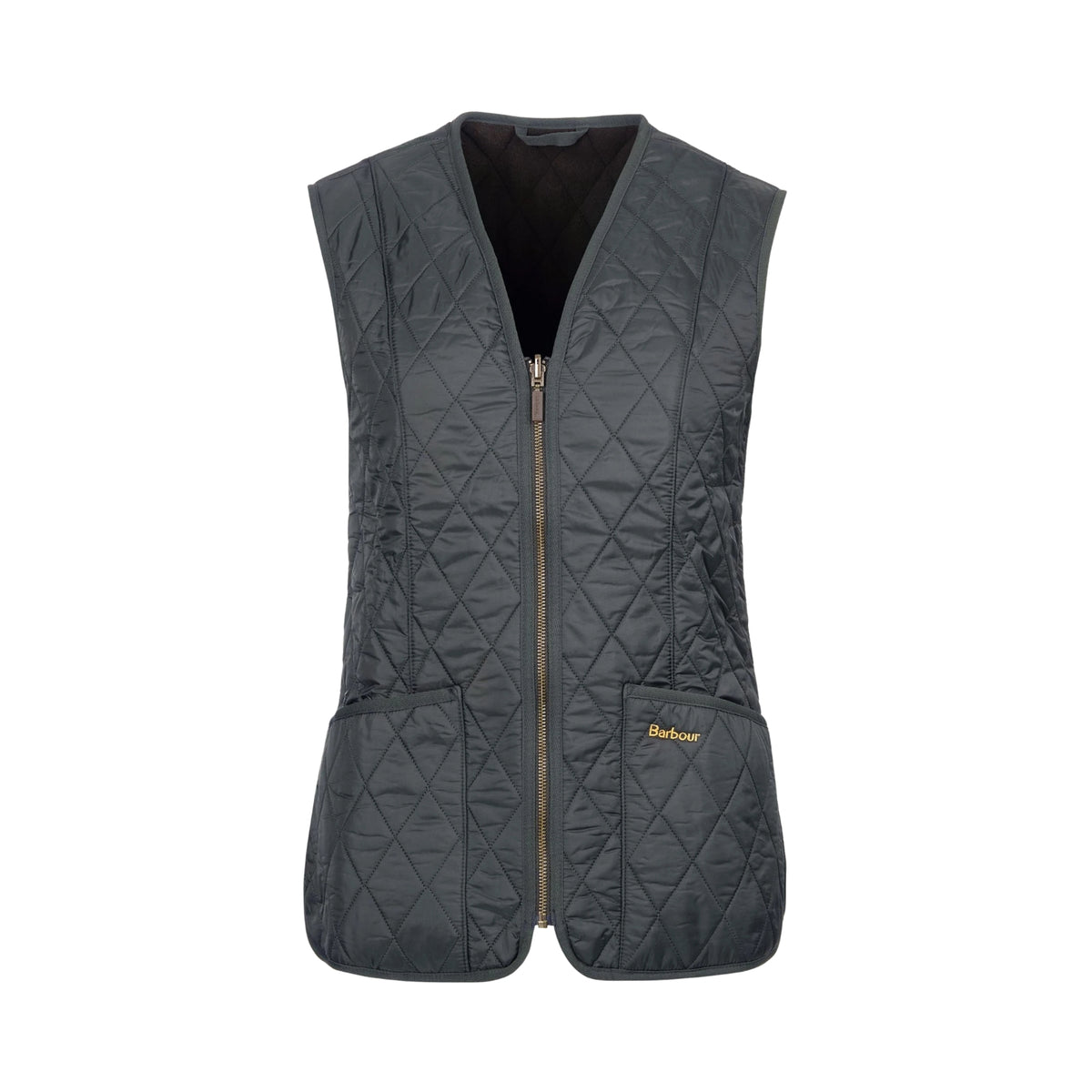 Gilet Betty Liner in pile - Oliva