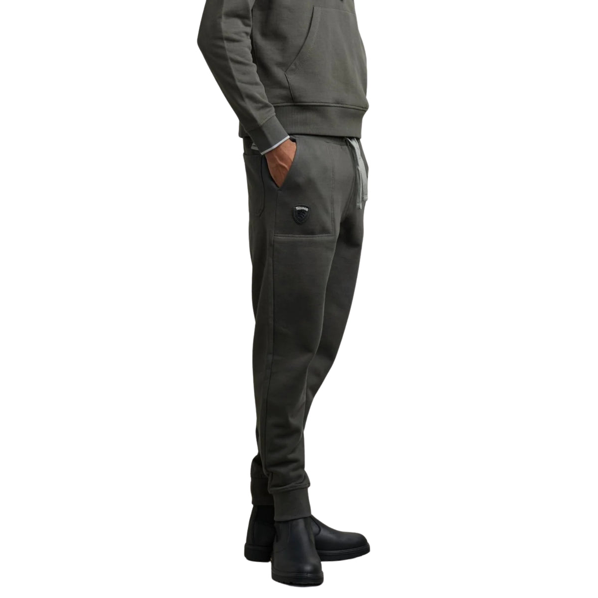 Pantalone in felpa con coulisse - Grigio