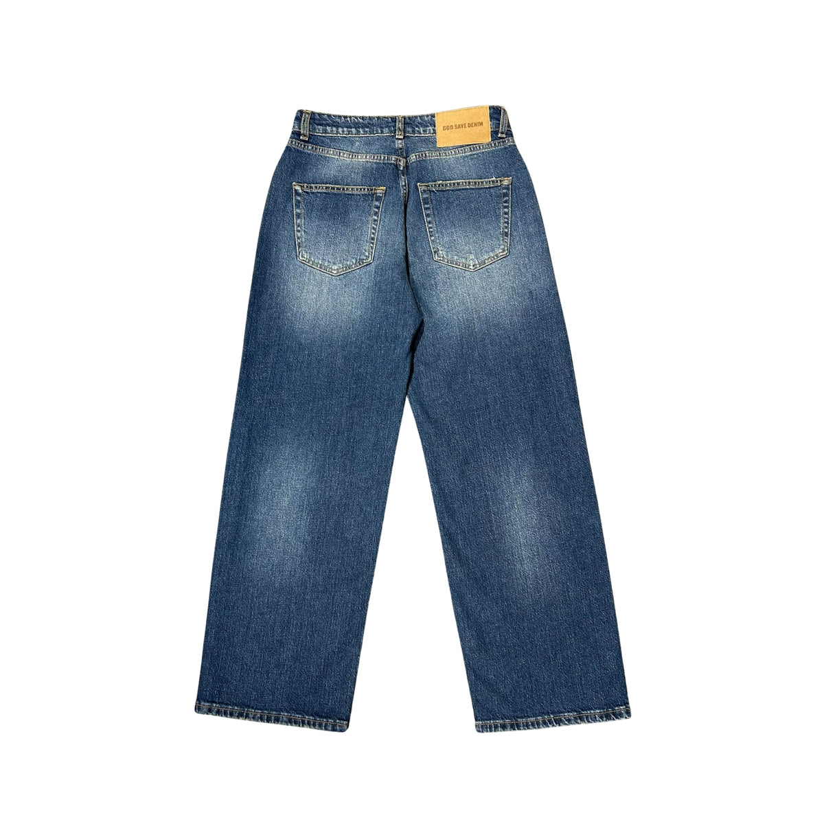 Jeans Diana dritto con strappi - Denim