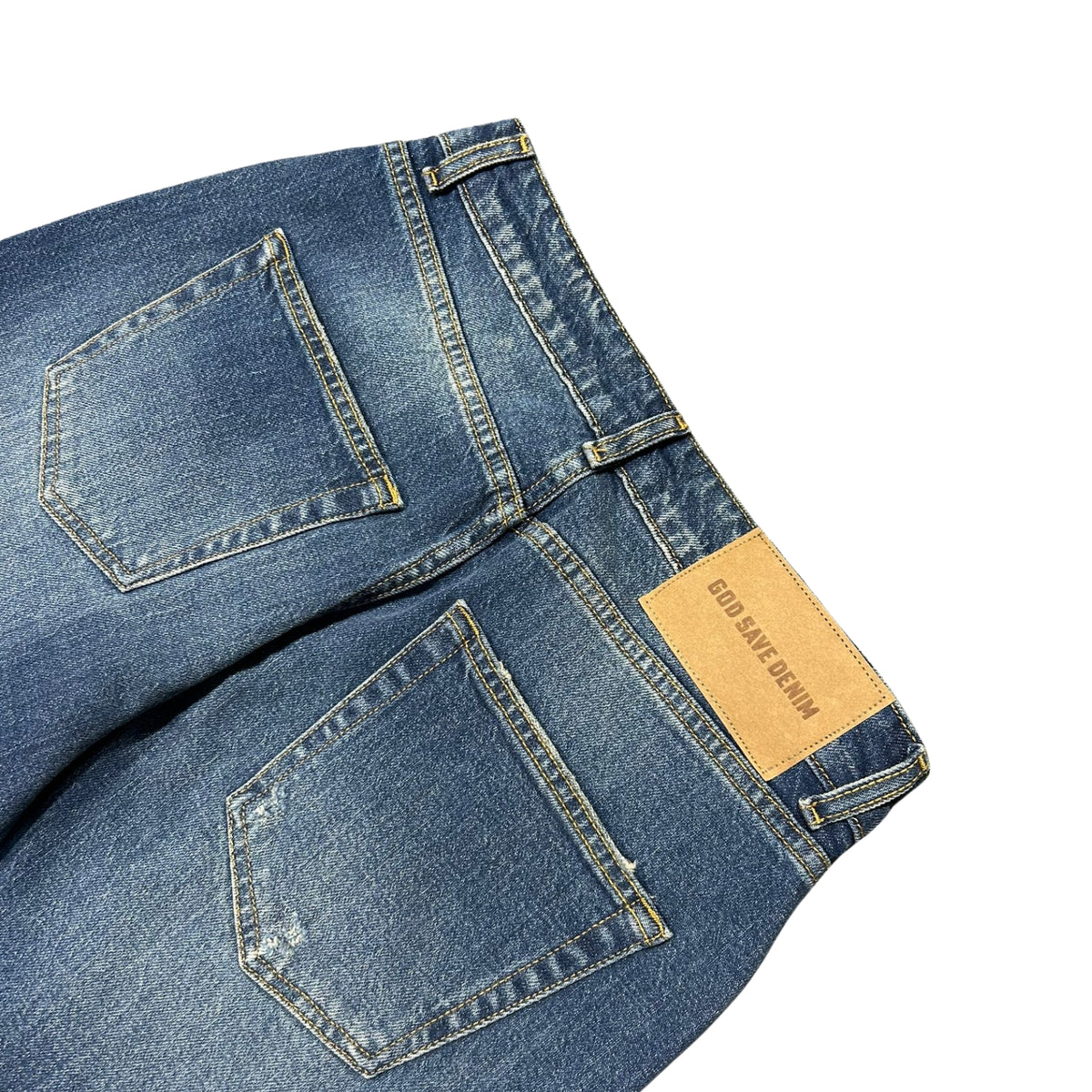Jeans Diana dritto con strappi - Denim