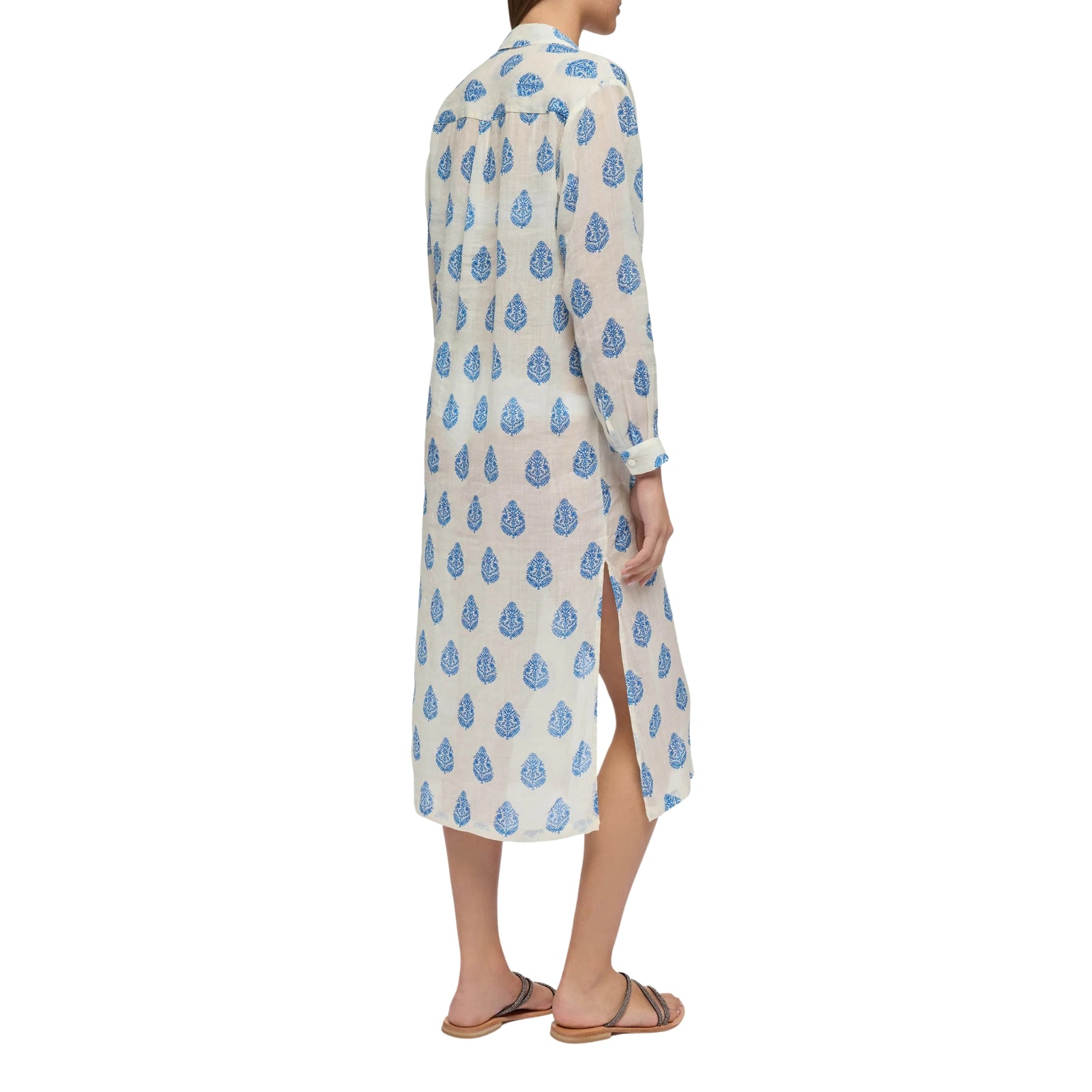 Abito maxi in ramia con stampa paisley Adeline - BAINCO
