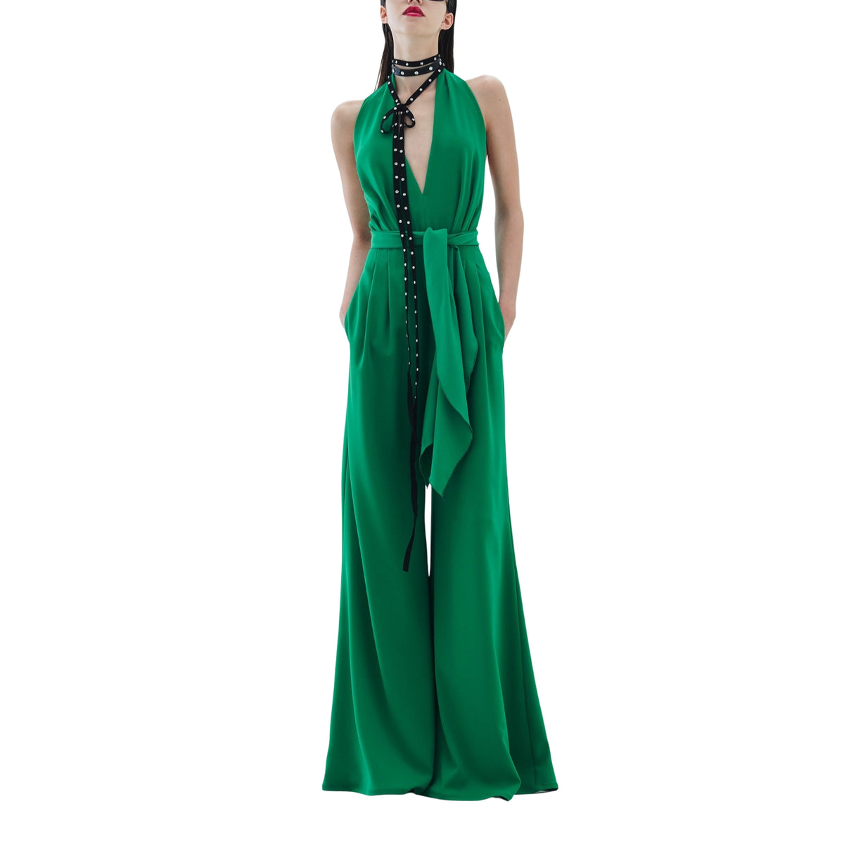 Tuta Bella con scollo a V - Verde