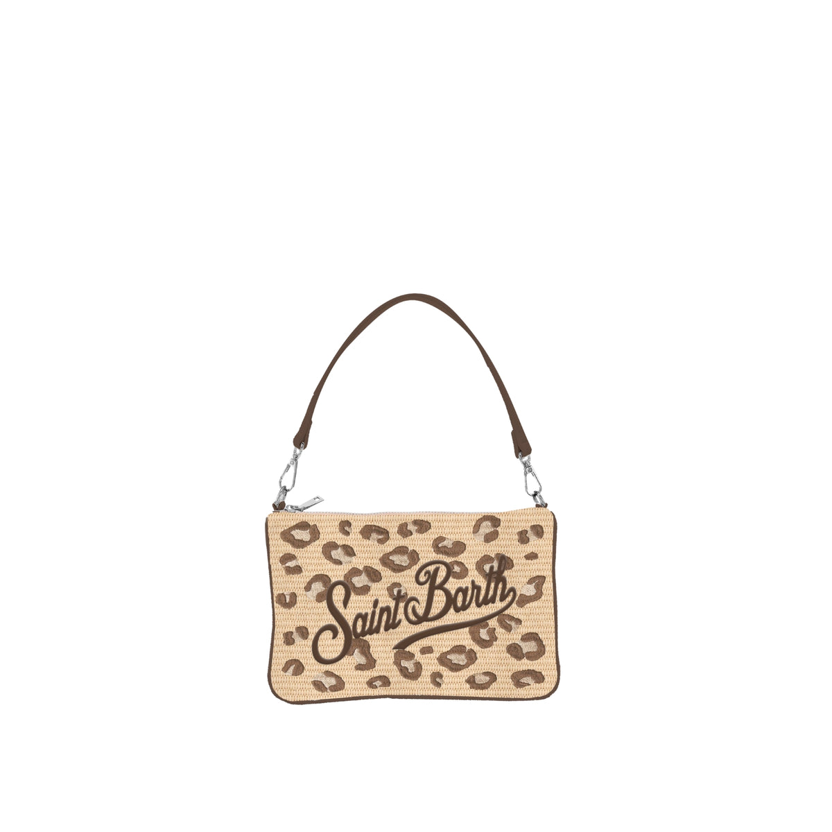 Pouch Parisienne Mini in paglia sintetica - Leopardato