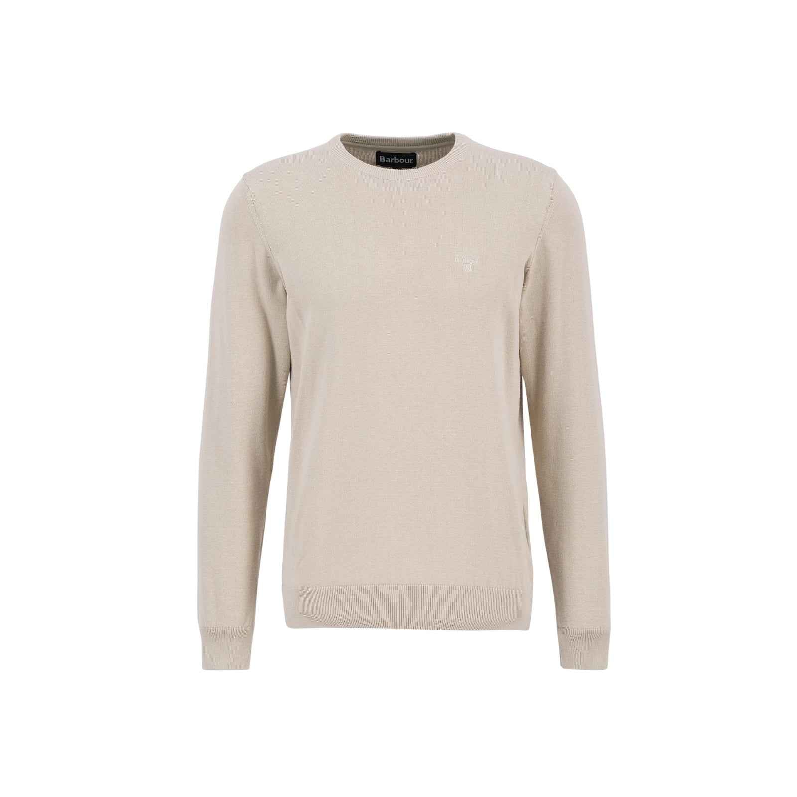 Maglione girocollo in cotone Pima - BEIGE