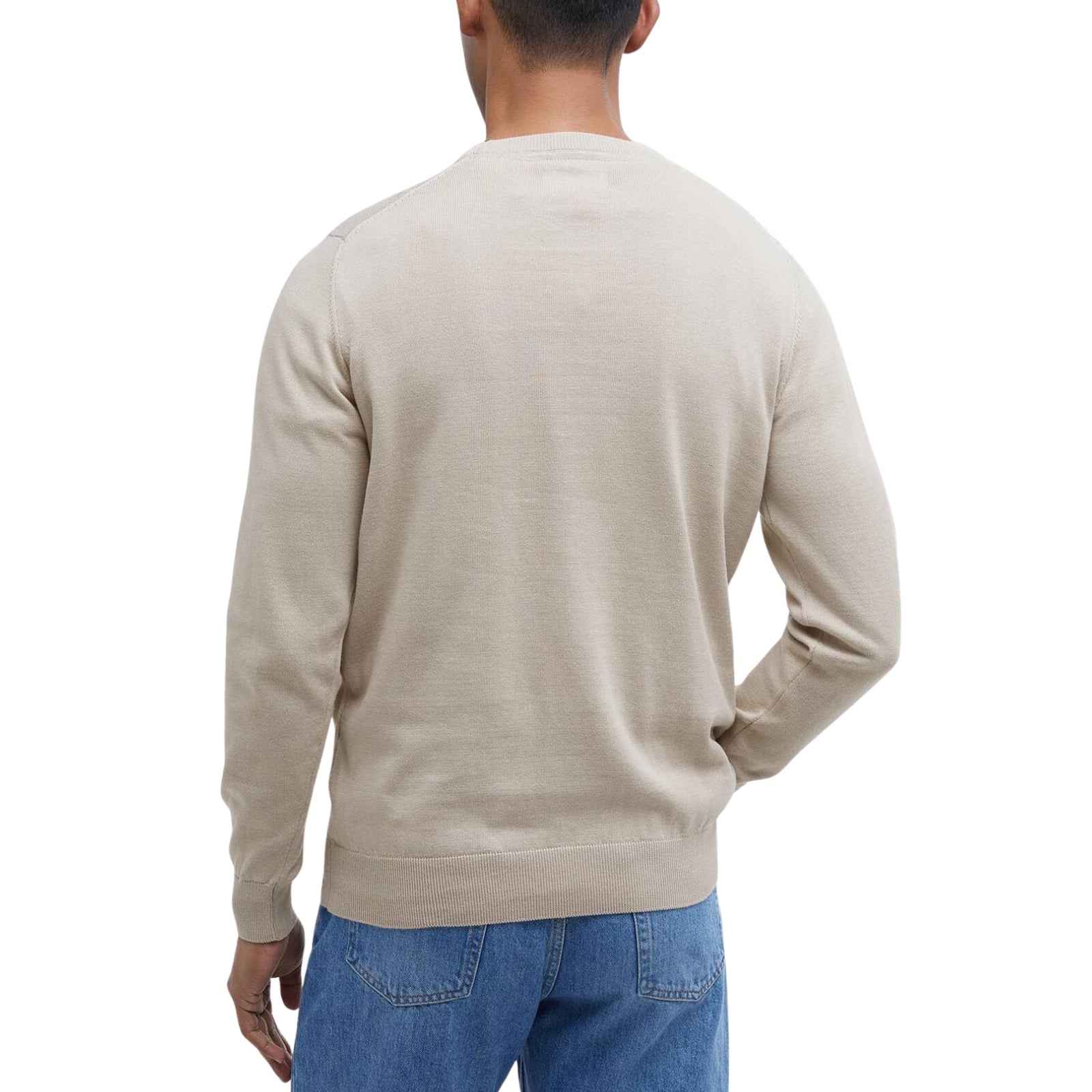 Maglione girocollo in cotone Pima - BEIGE