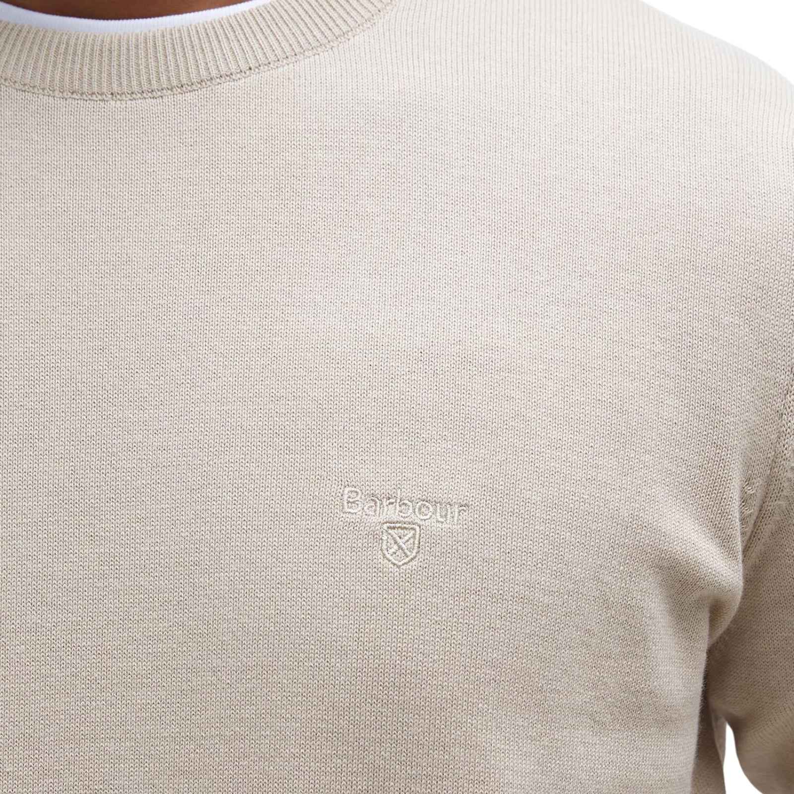 Maglione girocollo in cotone Pima - BEIGE