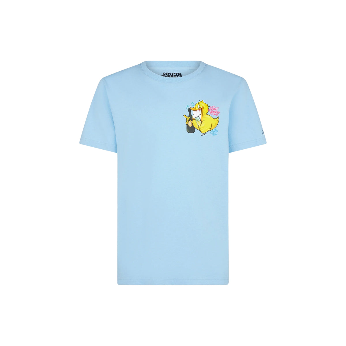 T-shirt Portofino edizione Crypto Puppets stampa duck - Celeste