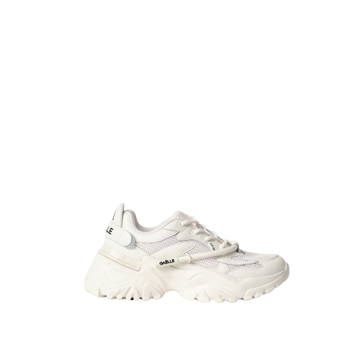 Sneaker Runner in mesh con stopper logato - Bianco