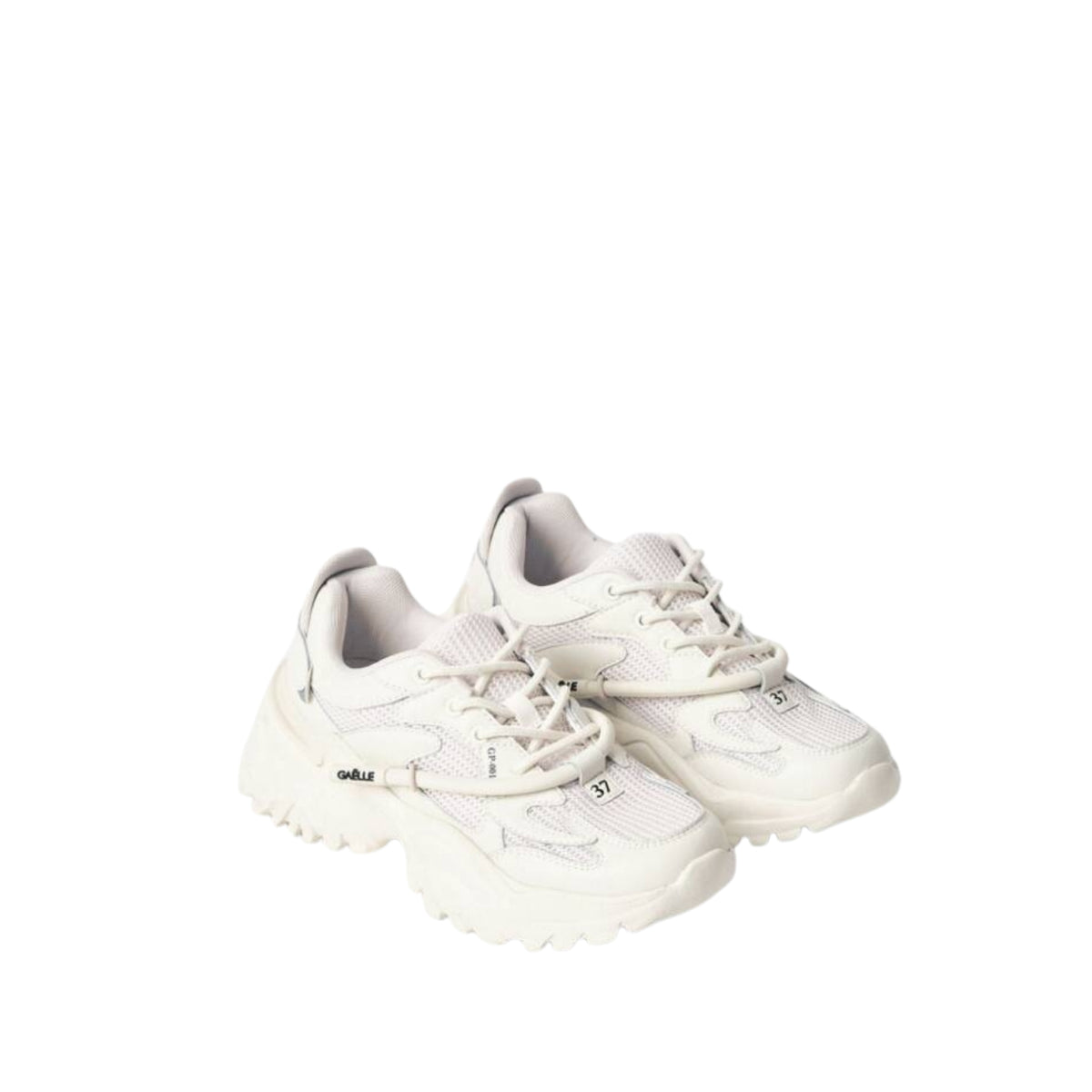 Sneaker Runner in mesh con stopper logato - Bianco