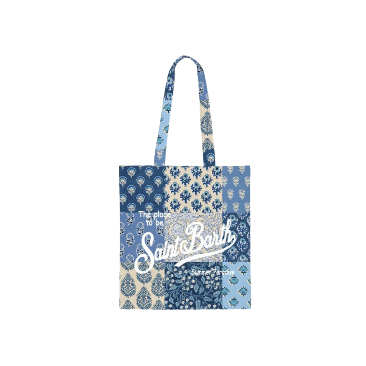 Borsa Essential piatta in cotone - Blu
