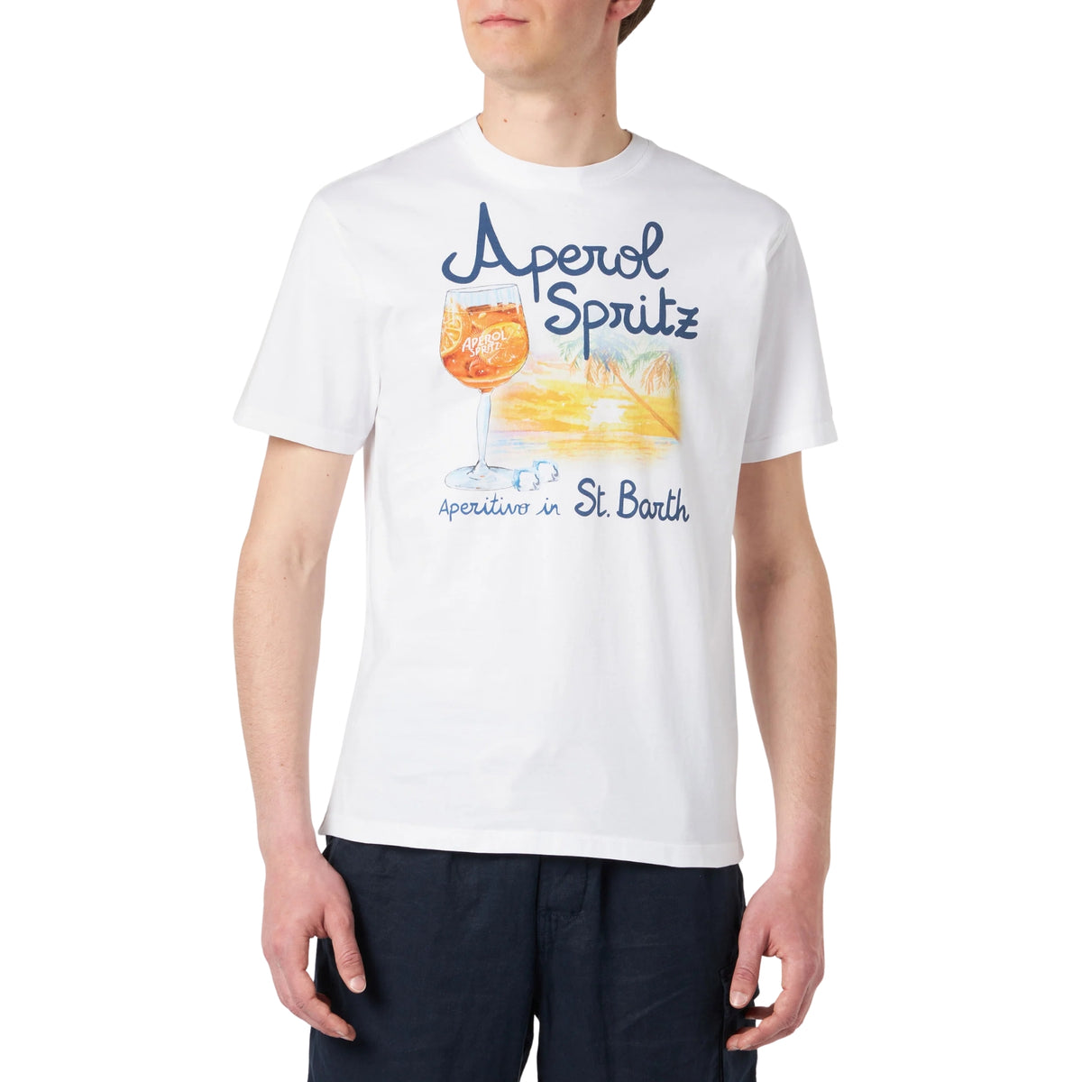 T-shirt Man edizione speciale Aperol Spritz - Bianco