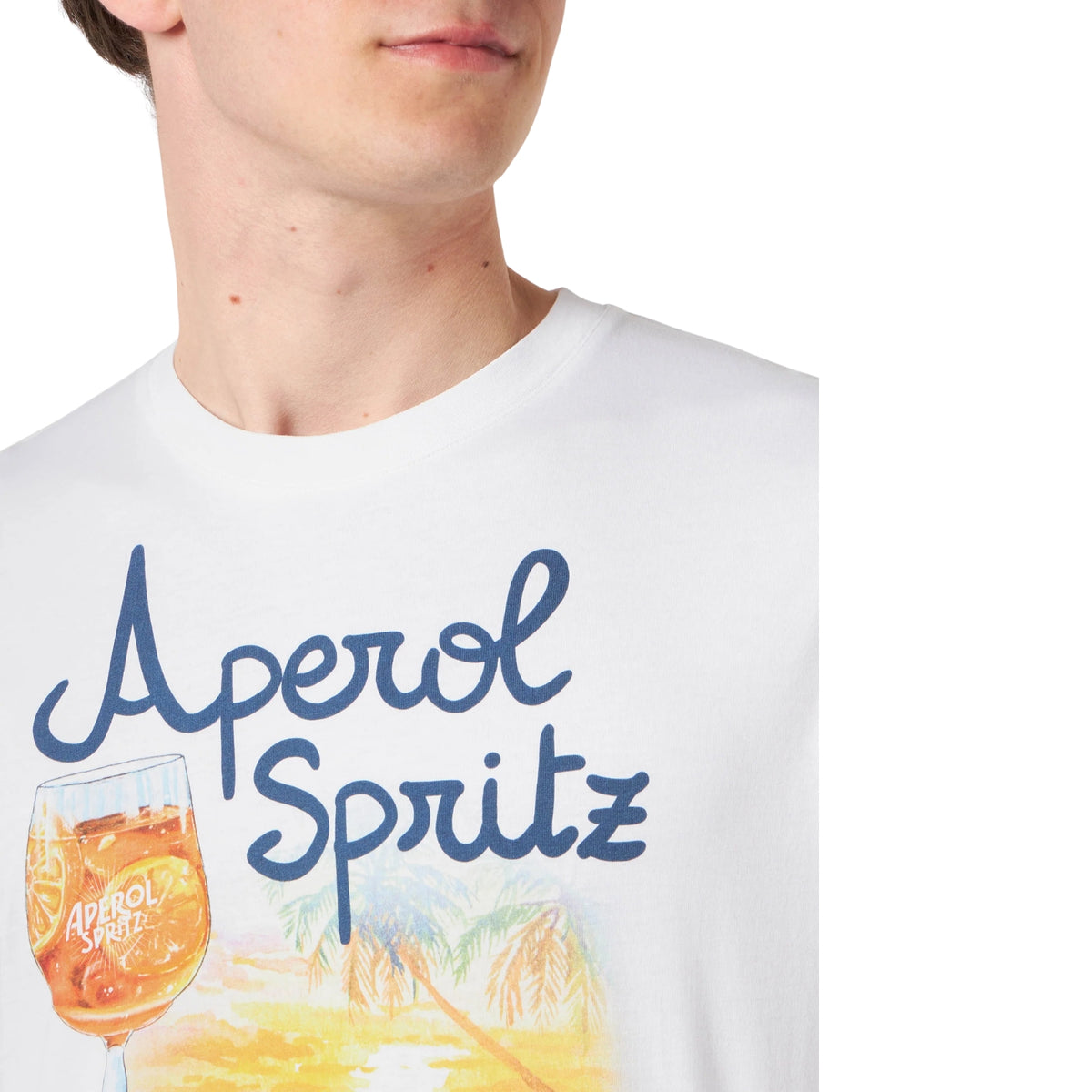 T-shirt Man edizione speciale Aperol Spritz - Bianco
