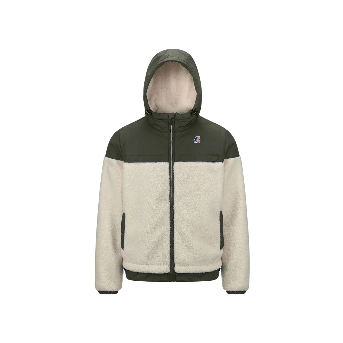 Felpa Neige antivento in sherpa - Verde