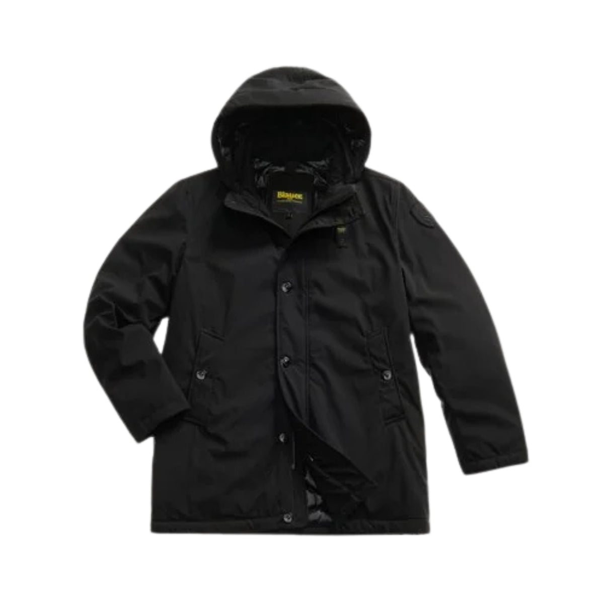 Parka Chester in neoprene idrorepellente - Nero