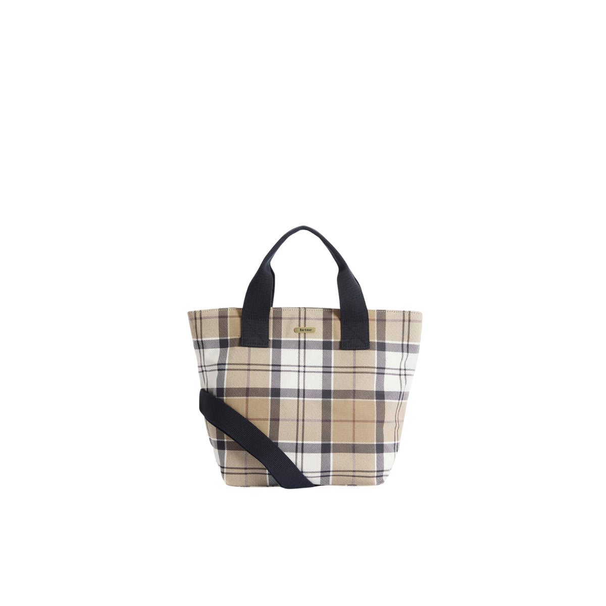 Borsa tote Maisy in tartan - Beige