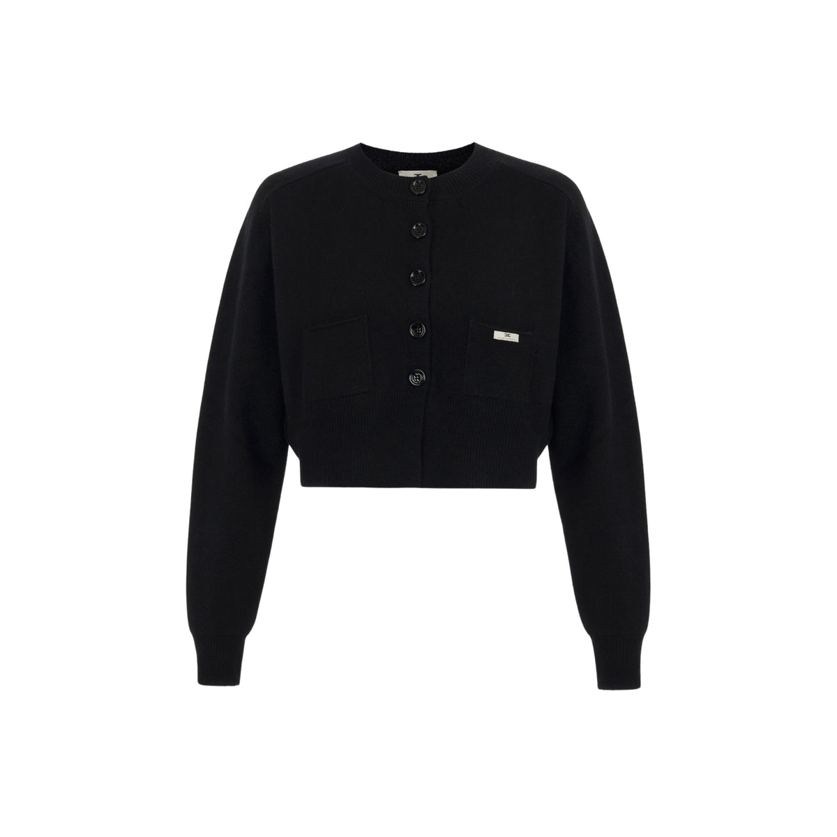 Cardigan in lana e cashmere con taschini - Nero
