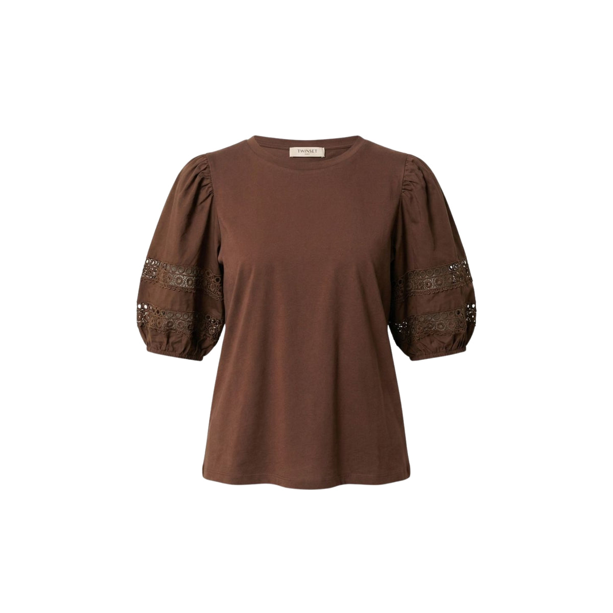 T-shirt Twinset taglio classico - Caffè