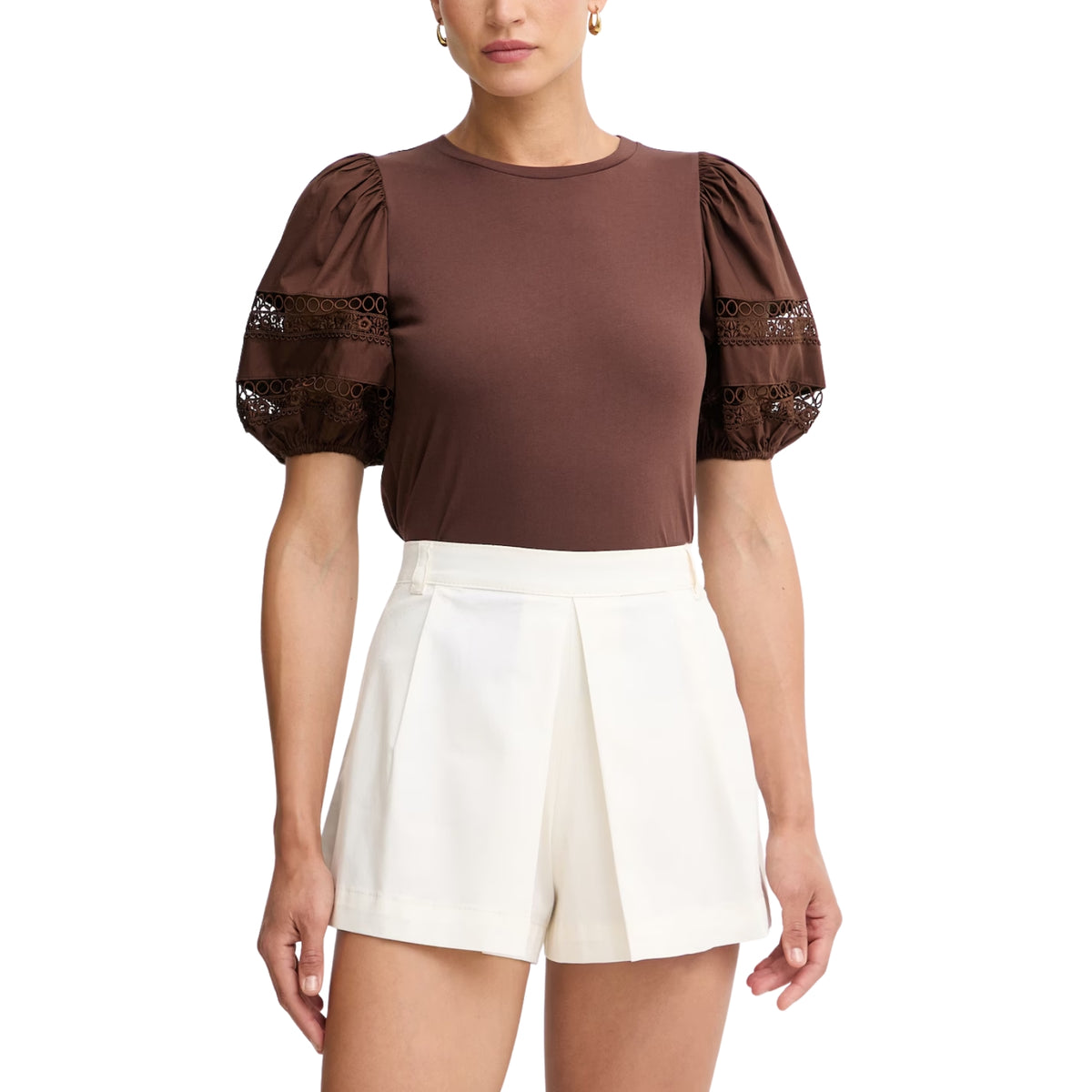 T-shirt Twinset taglio classico - Caffè