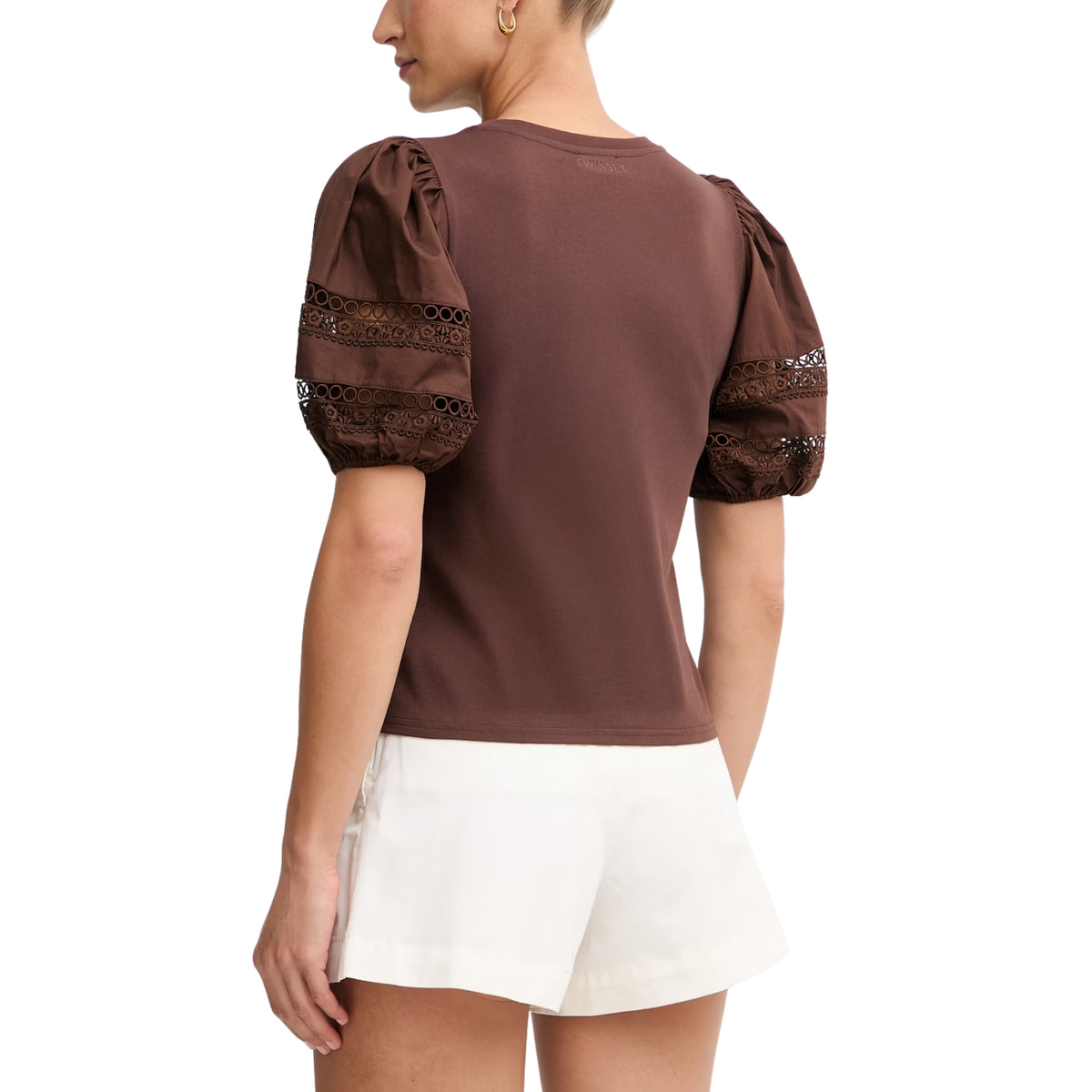 T-shirt Twinset taglio classico - Caffè