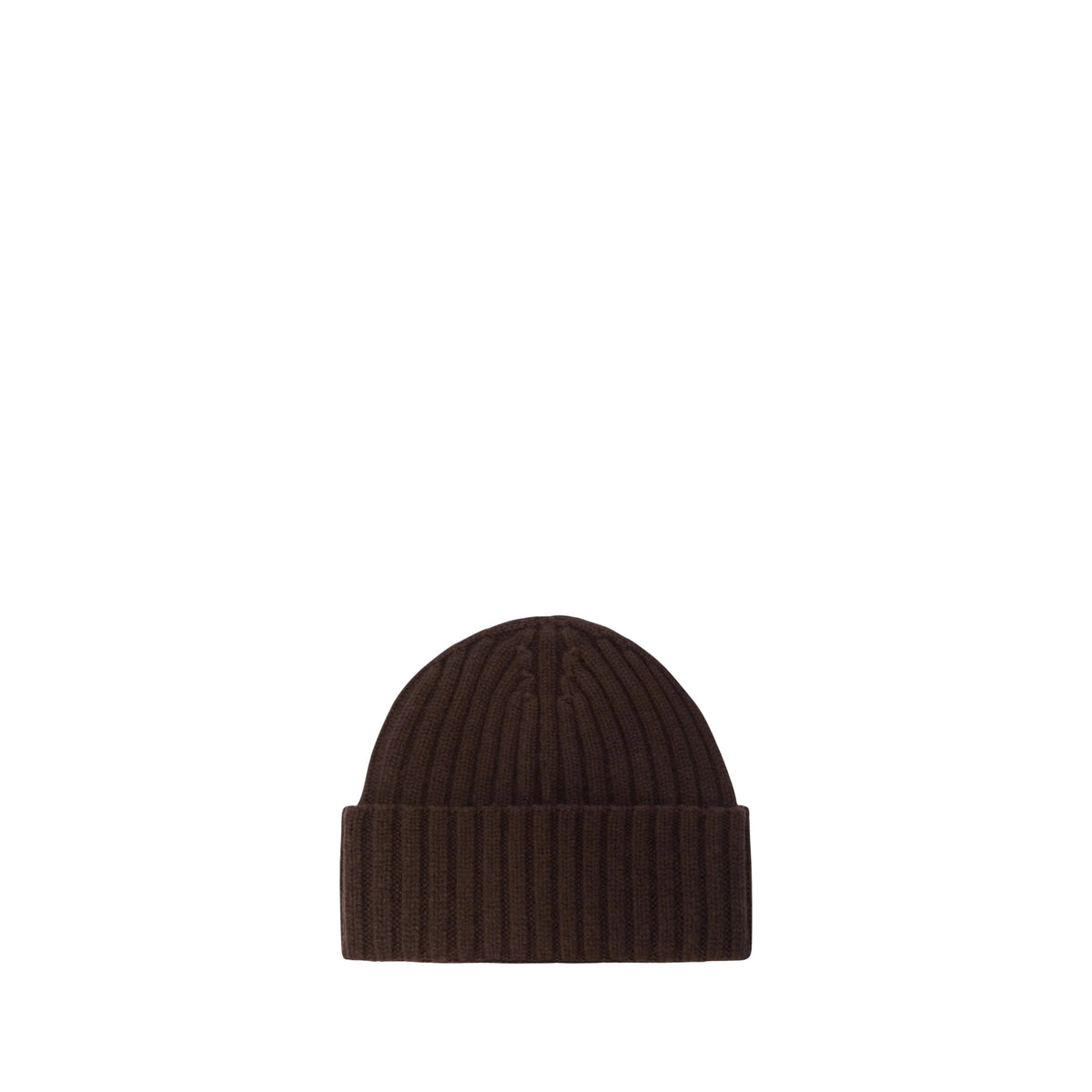 Berretto Wengen in lana con ricamo logo-MARRONE