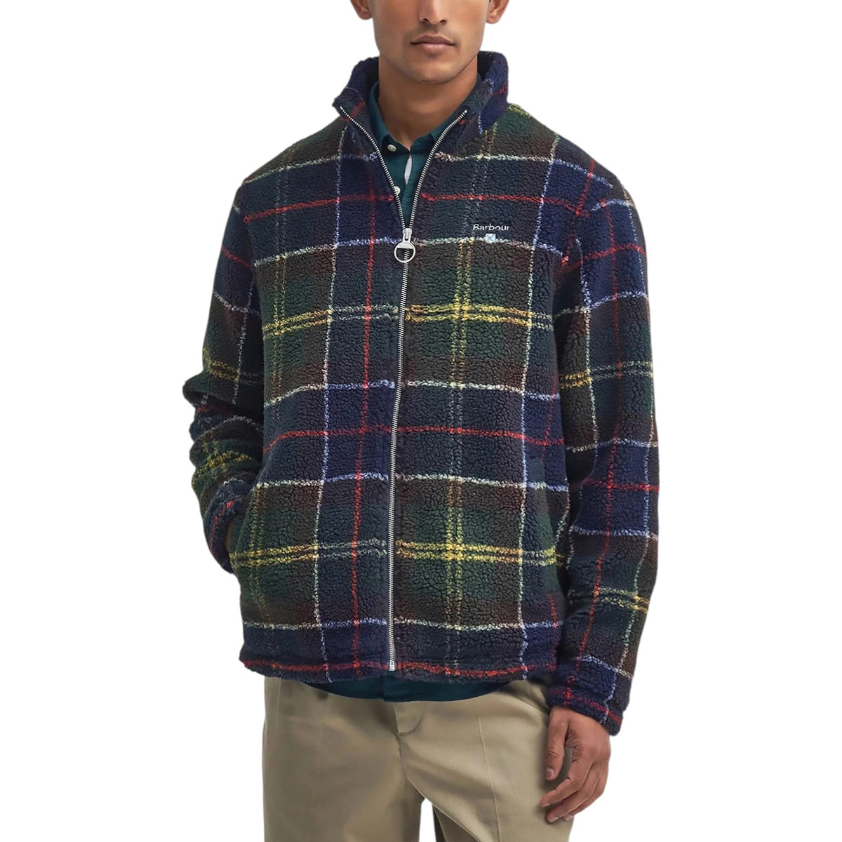 Giubbino Barbour Tartan Fleece in pile